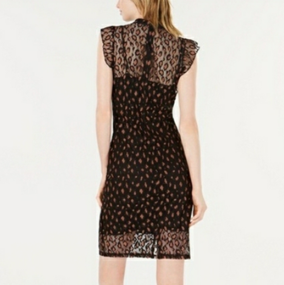 Bar III Cheetah Lace sheath dress - Picture 2 of 3